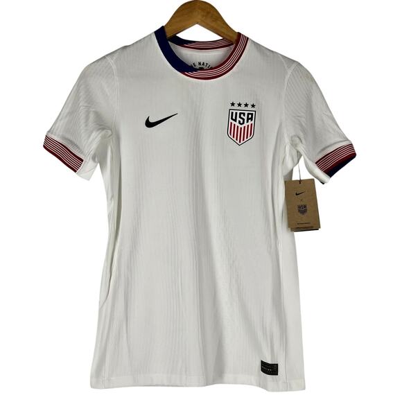 NIKE MEN'S TEAM USA WHITE SOCCER JERSEY SHIRT  ONE NATION ONE TEAM – YOUTH LARGE - Picture 1 of 10